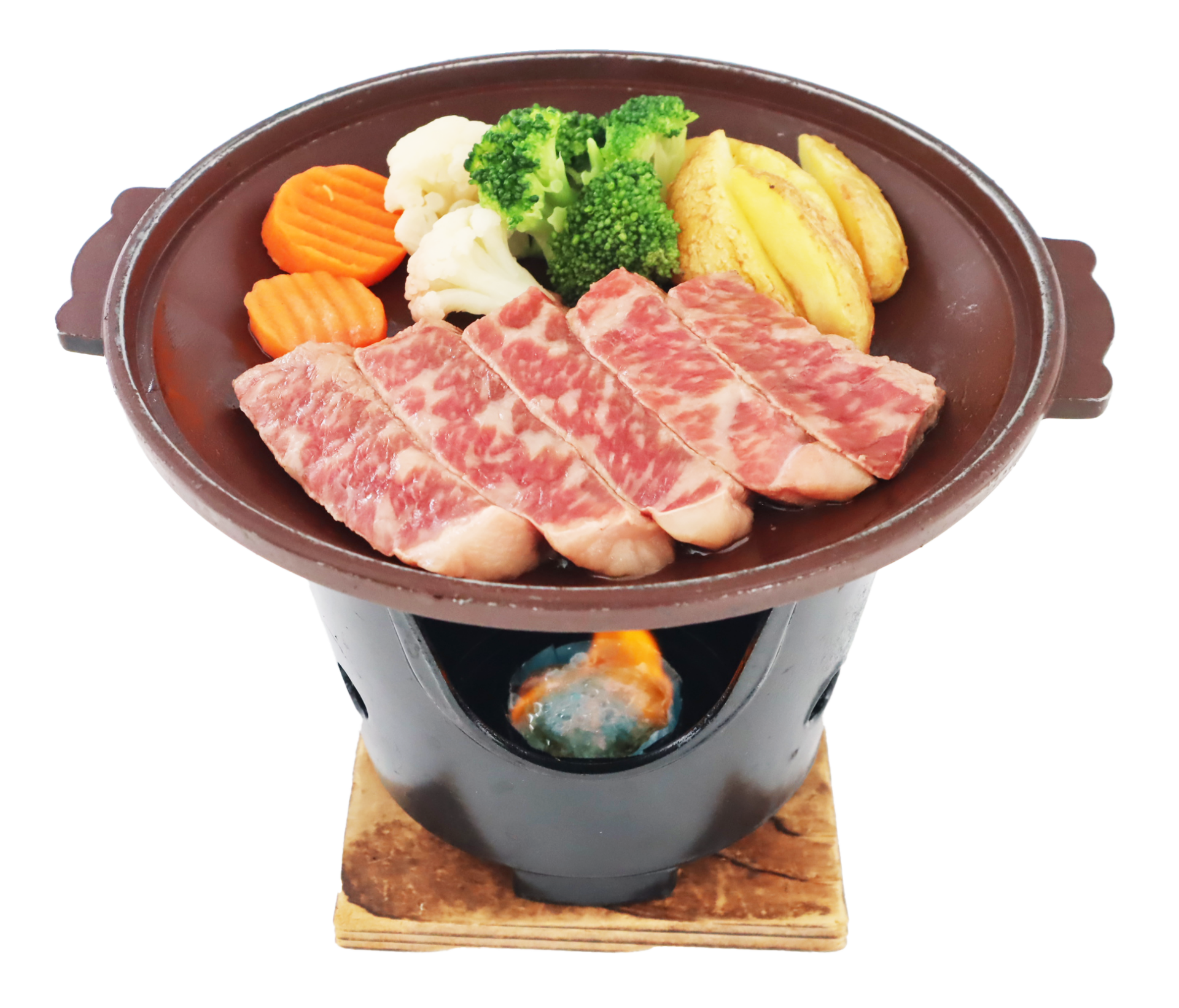 和牛の陶板焼き