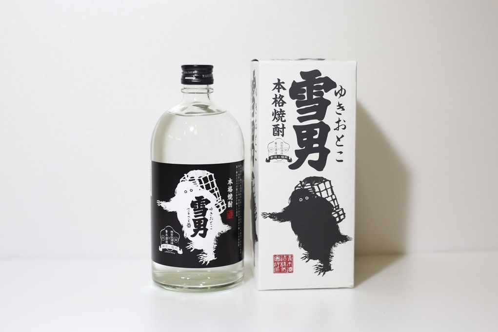 鶴齢純米吟醸の酒粕を100%使用した本格焼酎「雪男」