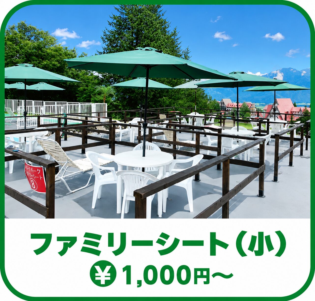 ファミリーシート小(1,000円~)
